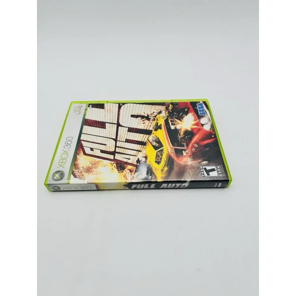 Full Auto (Microsoft Xbox 360, 2006) Complete Tested CIB Sega Car Racing X360